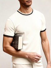 MEN'S CONTRAST COLOR CREW NECK T-SHIRT